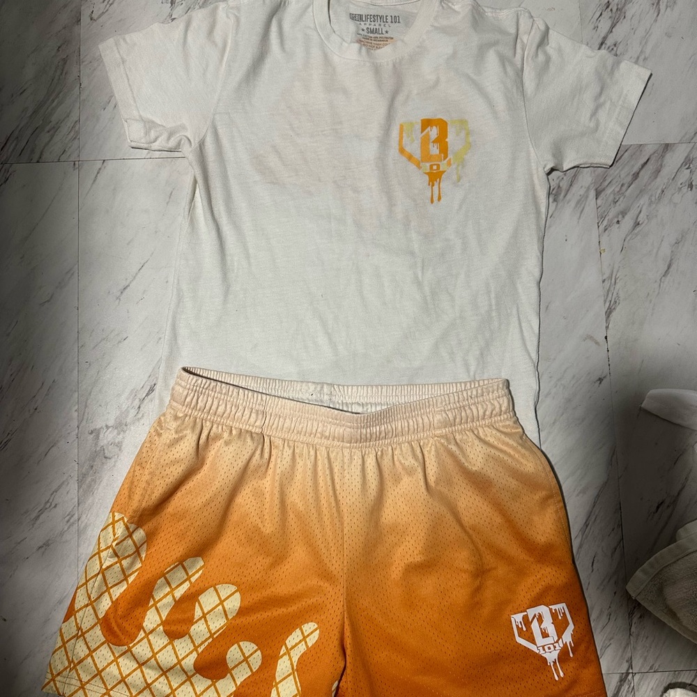Baseball Lifestyle 101 Ice Cream Collection Orange Creamsicle Set Adult Small